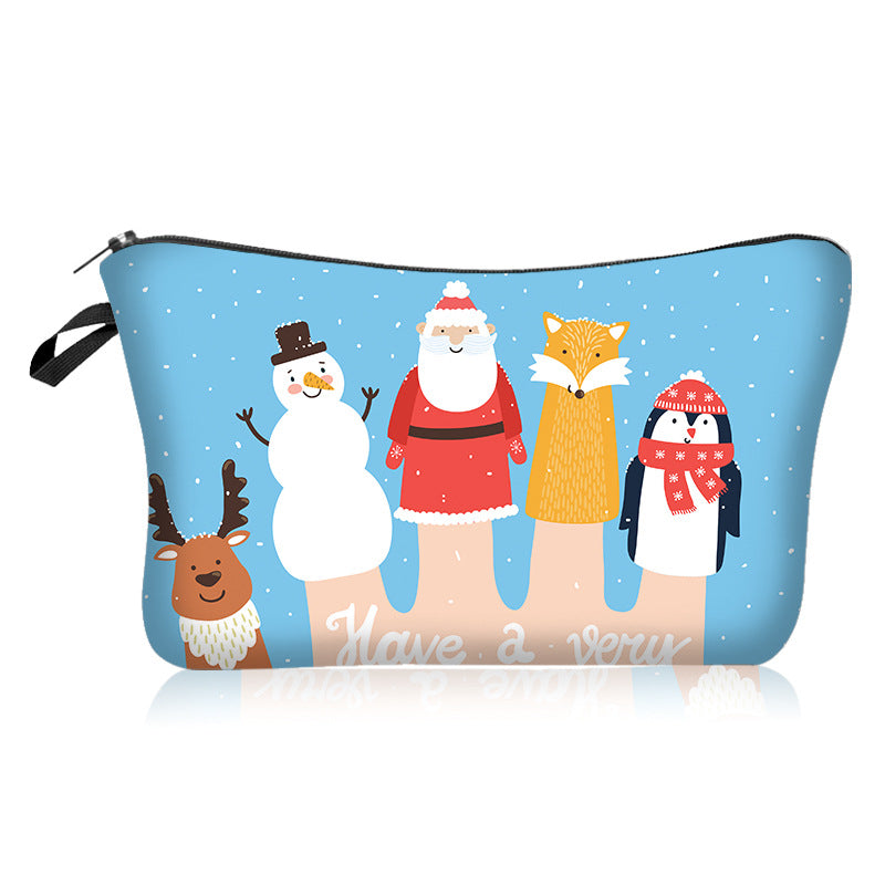 Wholesale Christmas Polyester Cosmetic Bag