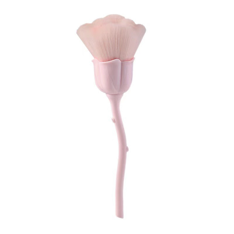 Wholesale Rose Flower Large Soft Bristle Makeup Brush