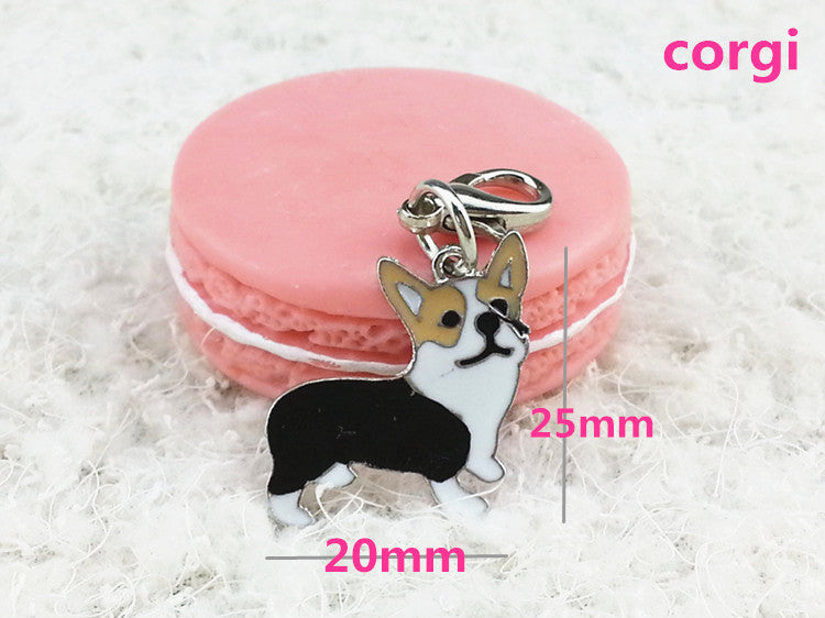 Wholesale French Bulldog Pendant Metal Keychains