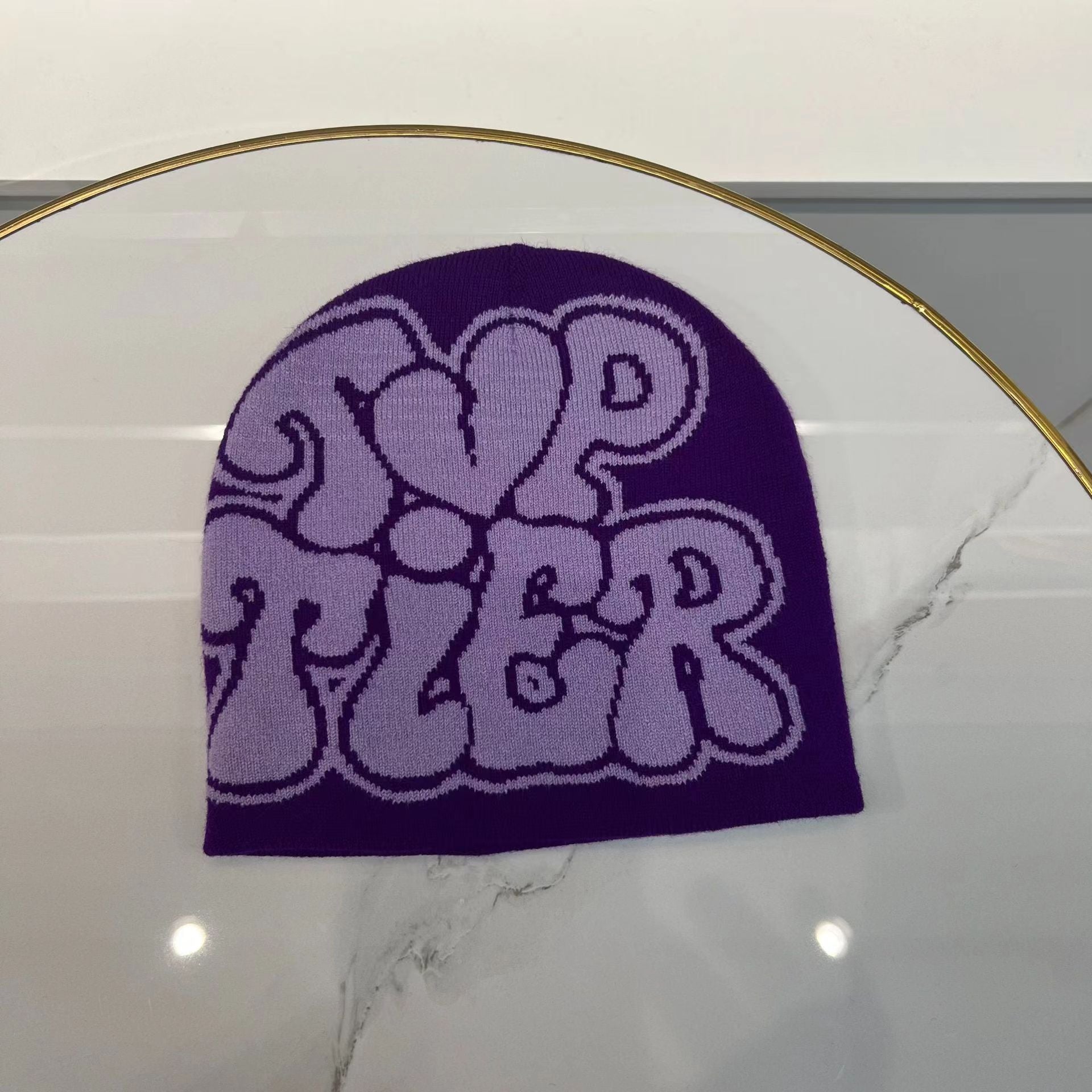 Wholesale Acrylic Autumn and Winter Multi-color Letters Adult Wool Knitted Hat