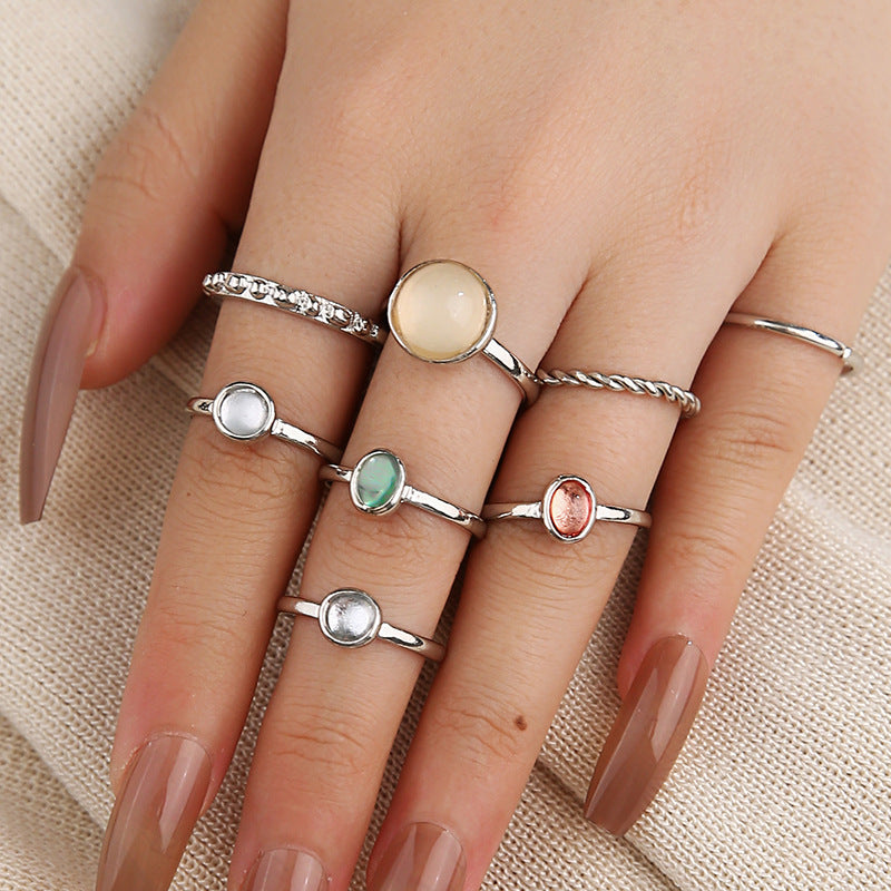 Wholesale Alloy Ring 8 Piece Set