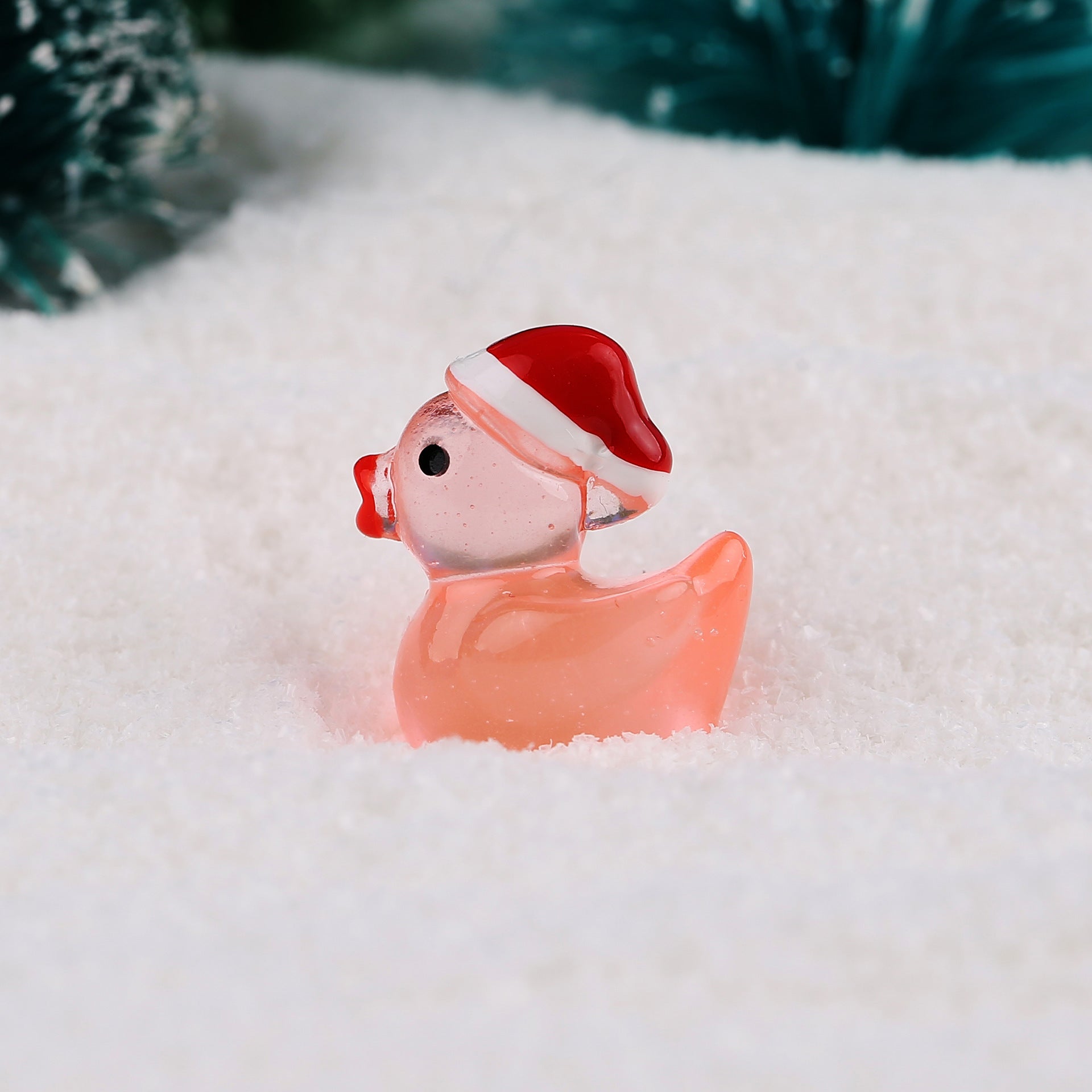 Wholesale DIY Miniature Landscape Decoration Glowing Christmas Duck Doll Accessories
