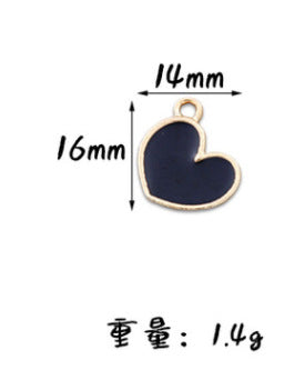 Wholesale 10pcs Cute Refueling Duck Love DIY Alloy Oil Drop Pendant Earring Keychain Pendant