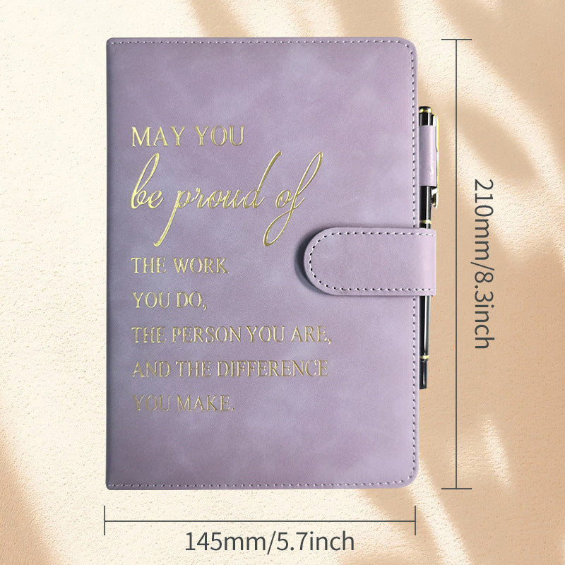 Wholesale Cross-border notebook in stock wholesale Amazon leather plan hand ledger temu incentive magnetic buckle notebook customization