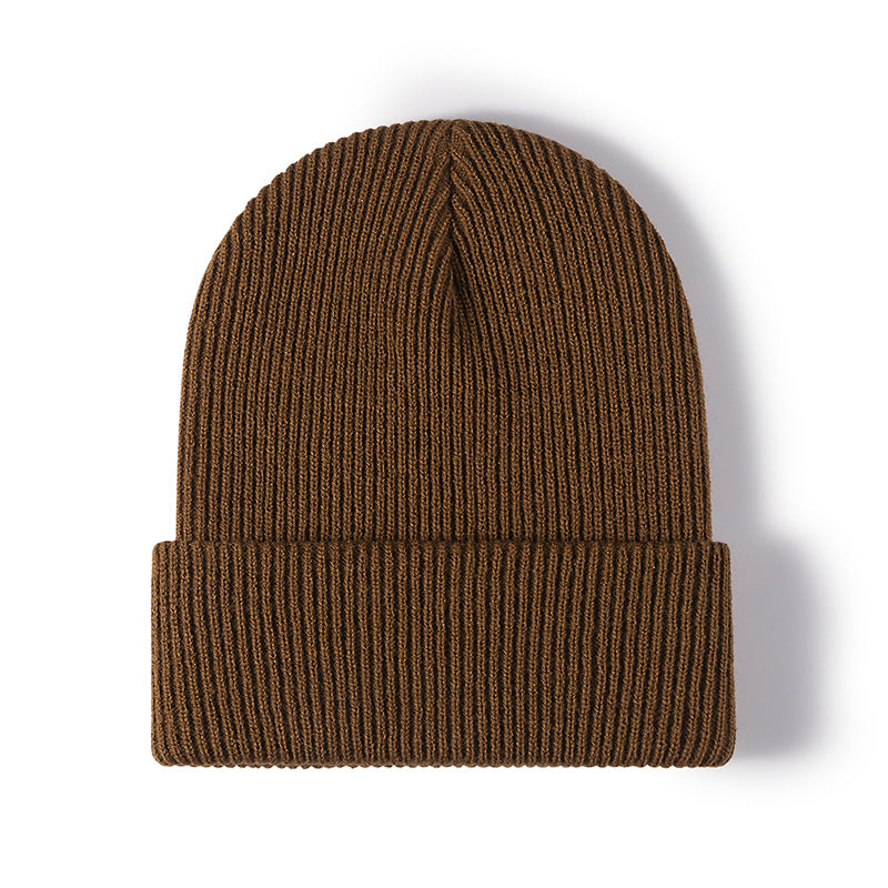 Wholesale Autumn and Winter Woolen Hat Warm Thickened Knitted Hat