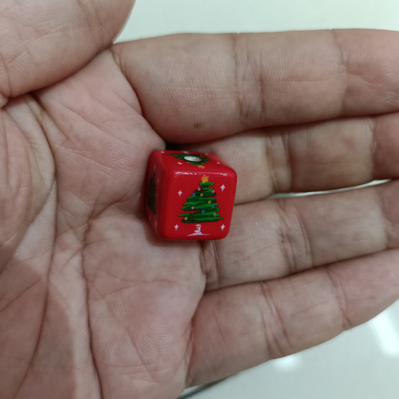 Wholesale 200pcs 15mm Painted Christmas Cubes DIY Handmade Beads