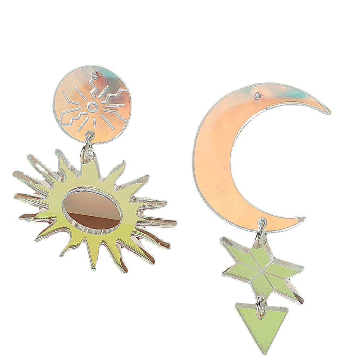 Wholesale of New Summer Creative Colorful Love Butterfly Acrylic Earrings