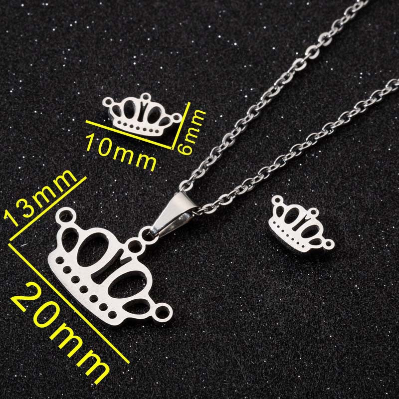 Wholesale 18K Gold Fashion New Snowflake Earrings Necklace Jewelry Set