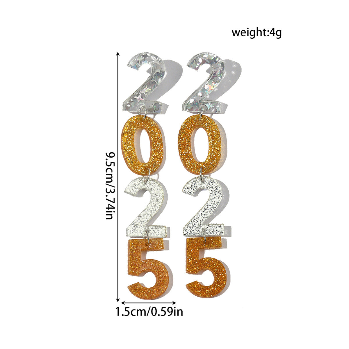 Wholesale Digital 2026 Acrylic Earrings