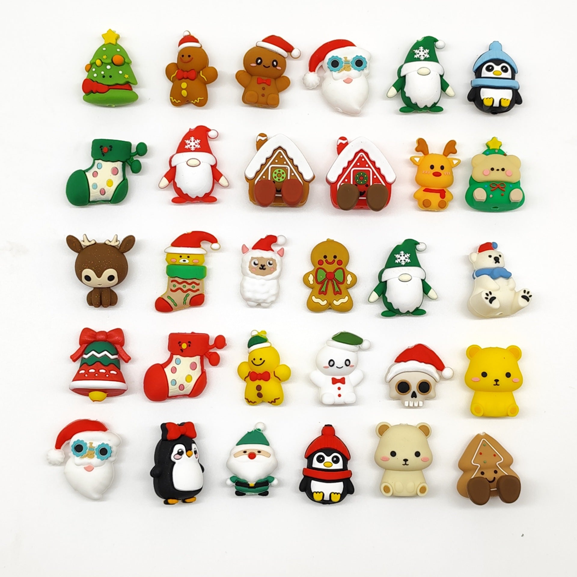 Wholesale 20pcs 3D Focal Beads  for Christmas