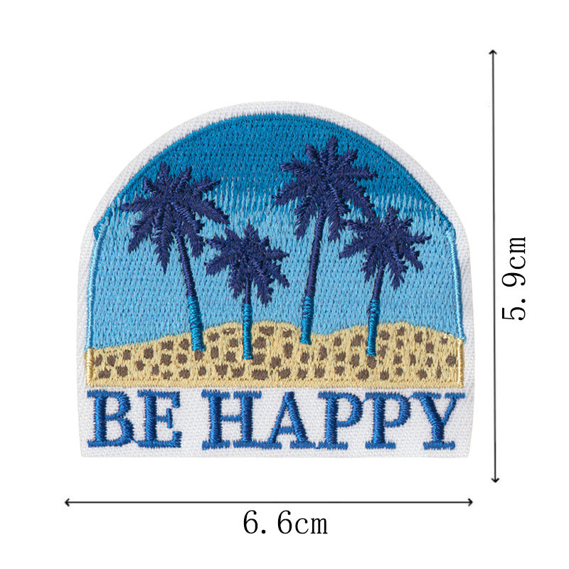 Wholesale Holiday Beach Surfer Girl Embroidery DIY Patches