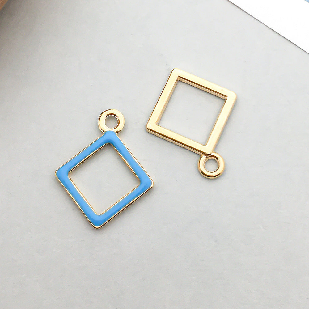 Wholesale Mix 30 Lake Blue Drip Oil Alloy Cute Cartoon Simulation Animal Pendant