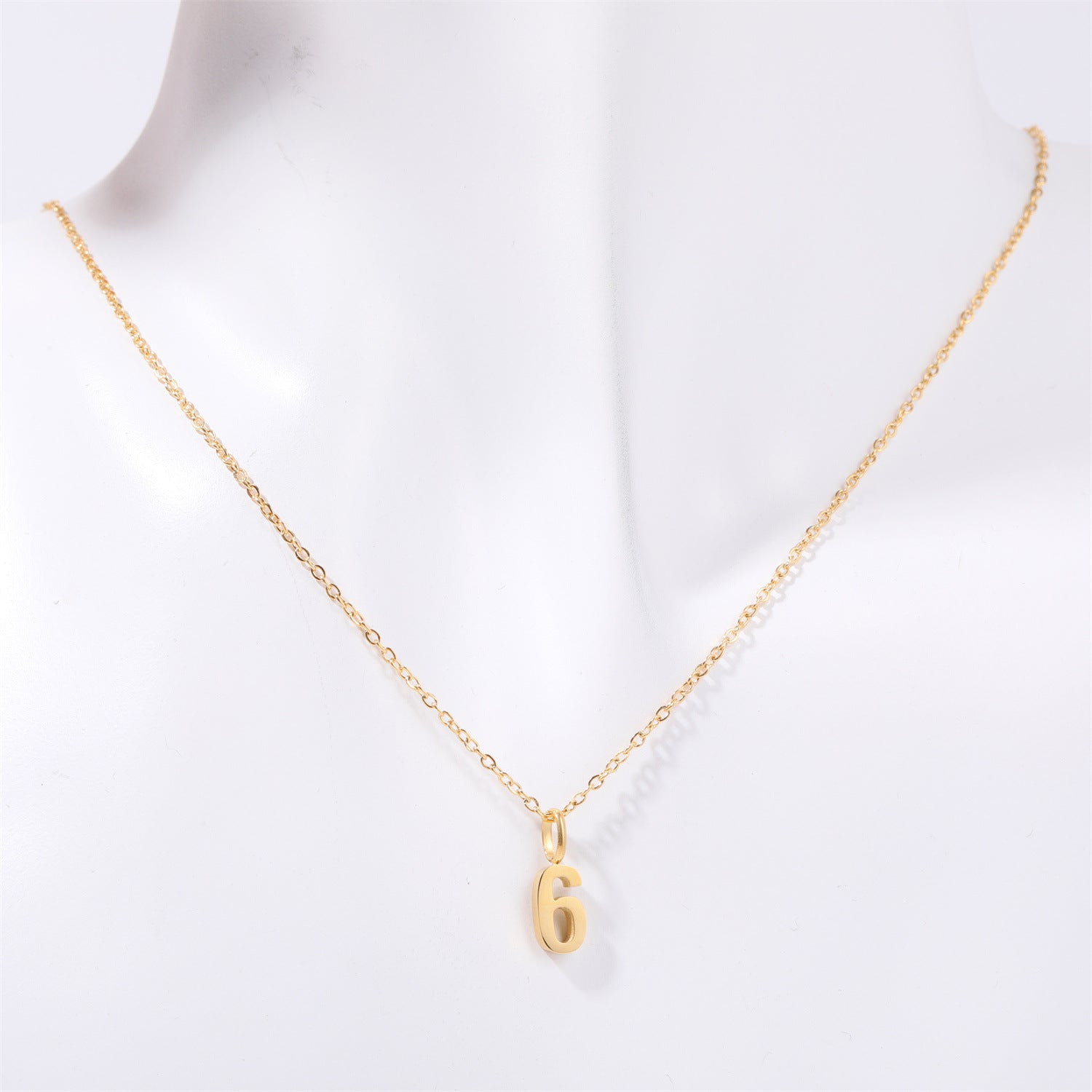 Wholesale Minimalist Commuting Optional Digital Titanium Steel Necklaces