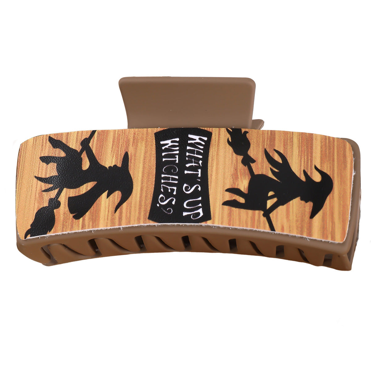 Wholesale  witch yellow leather square hairpin Hair Clips