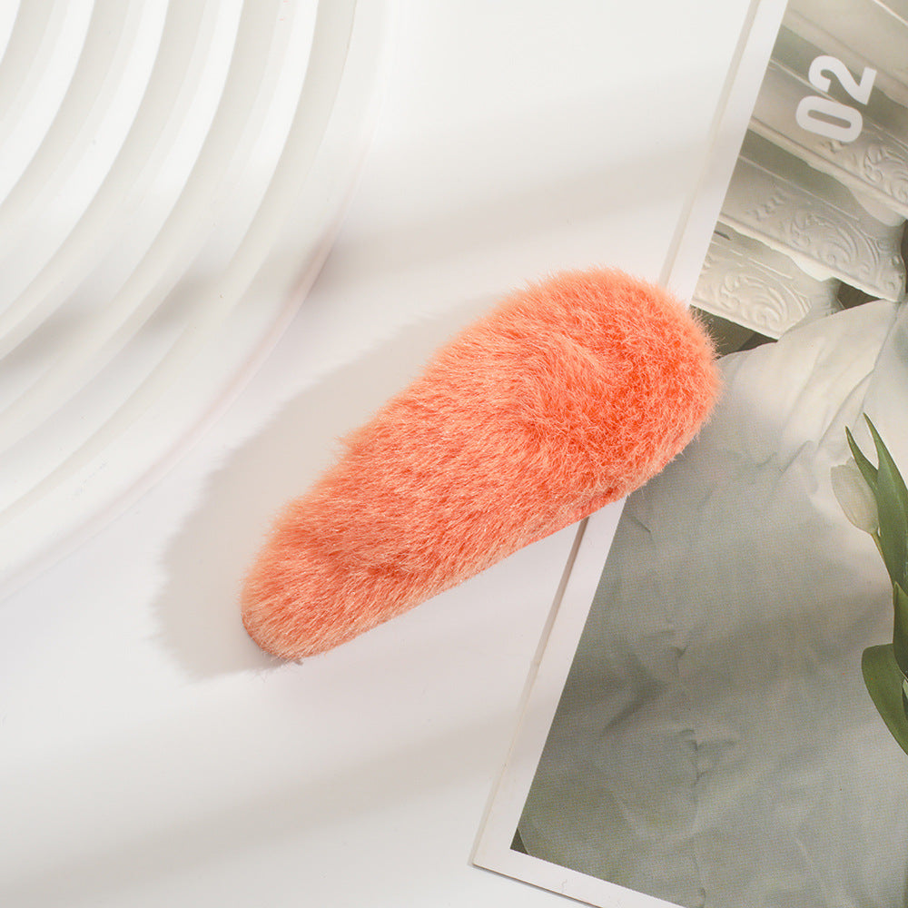 Wholesale plush bangs broken hair edge clip all-match hair accessories net red trendy hair clip