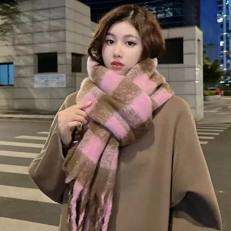 Wholesale Winter Mohair Thickened Scarf