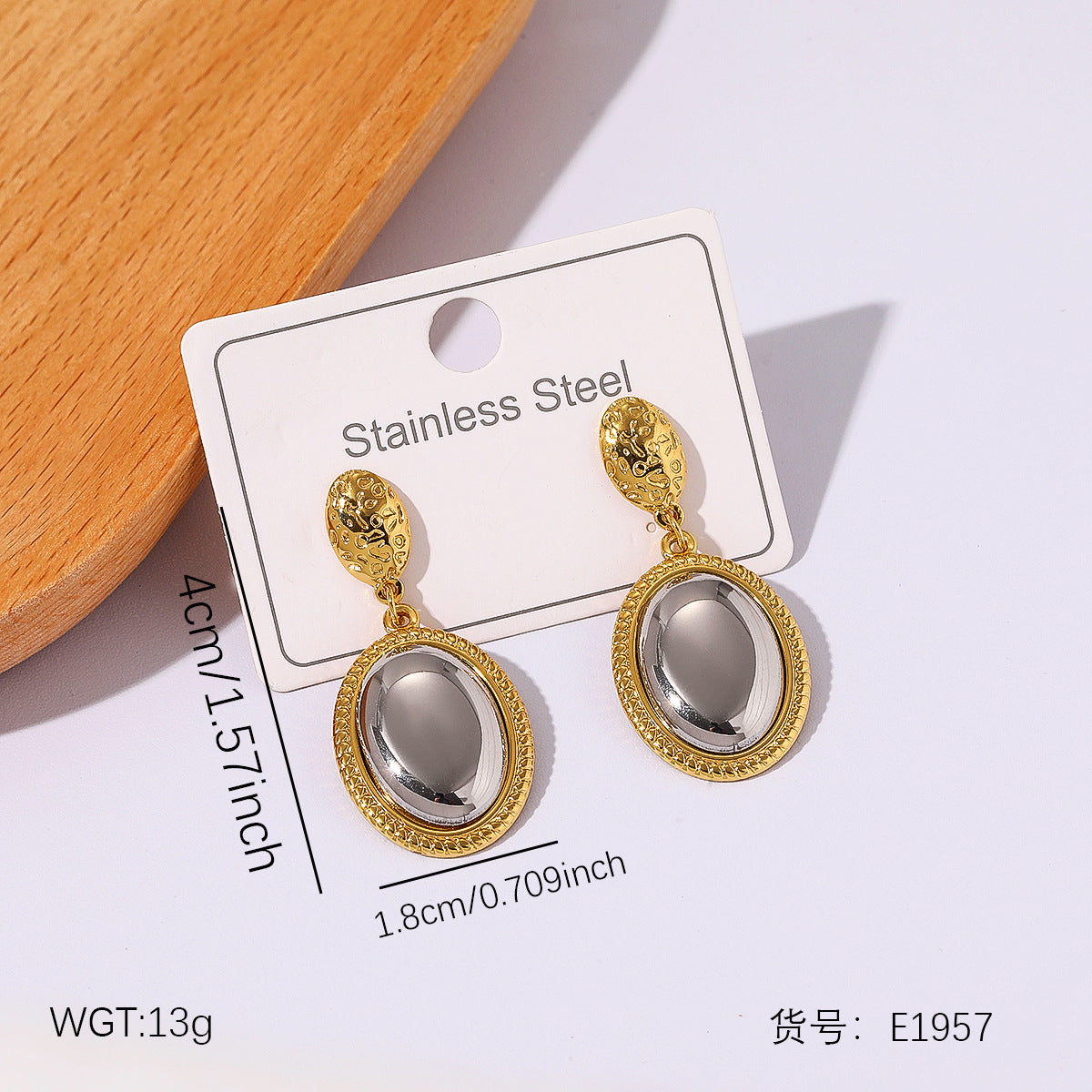 Wholesale Stainless steel stud earrings
