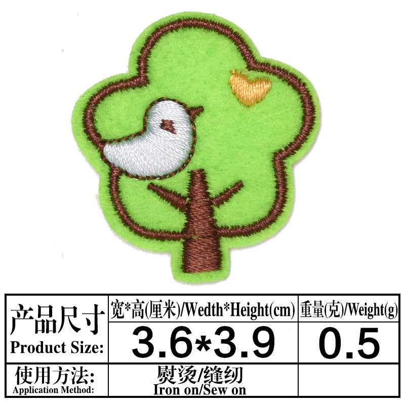 Wholesale Cartoon Embroidered Cloth Patches For Kids Coat Repair 13 Piece Set Trendy DIY Decorative Badges Great Gift And Fashion Accessory