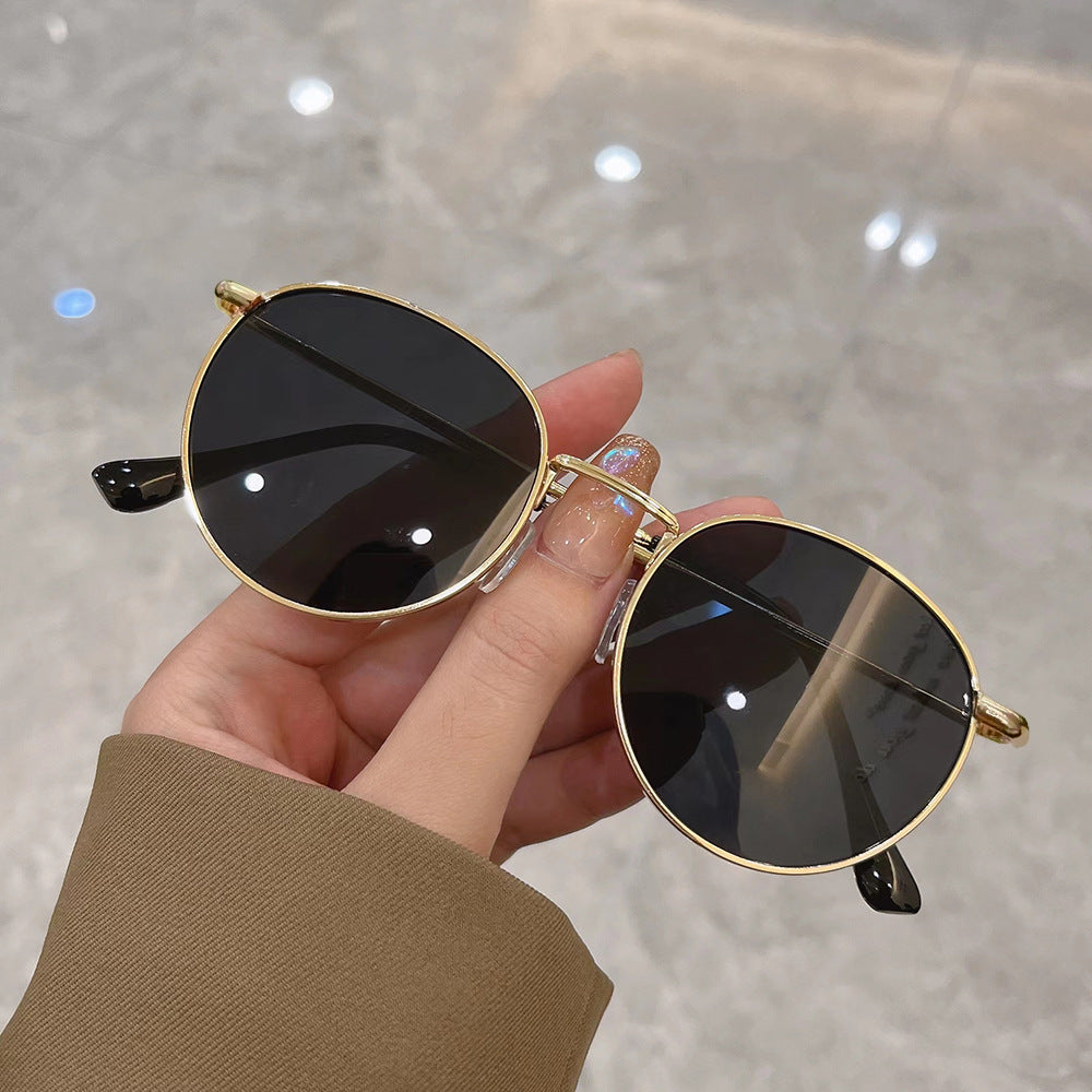 Wholesale New small round frame anti-glare sunglasses