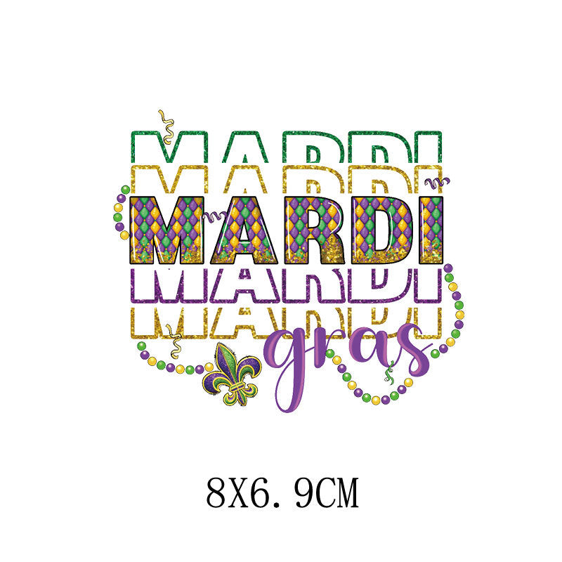 Wholesale Carnival Printed Hot Stamps   UV DTF Ready to Press Transfers Wraps