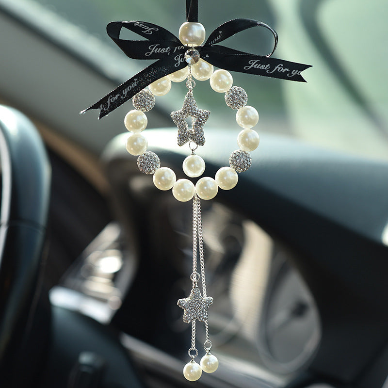 Wholesale Pearl Inlaid Diamond Soft Clay Car Accessories