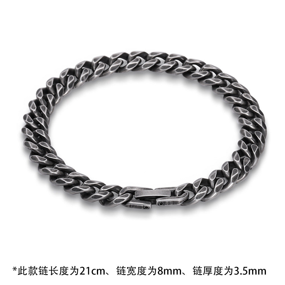 Wholesale hip hop Cuban stainless steel bracelet 8mm/10mm jewelry
