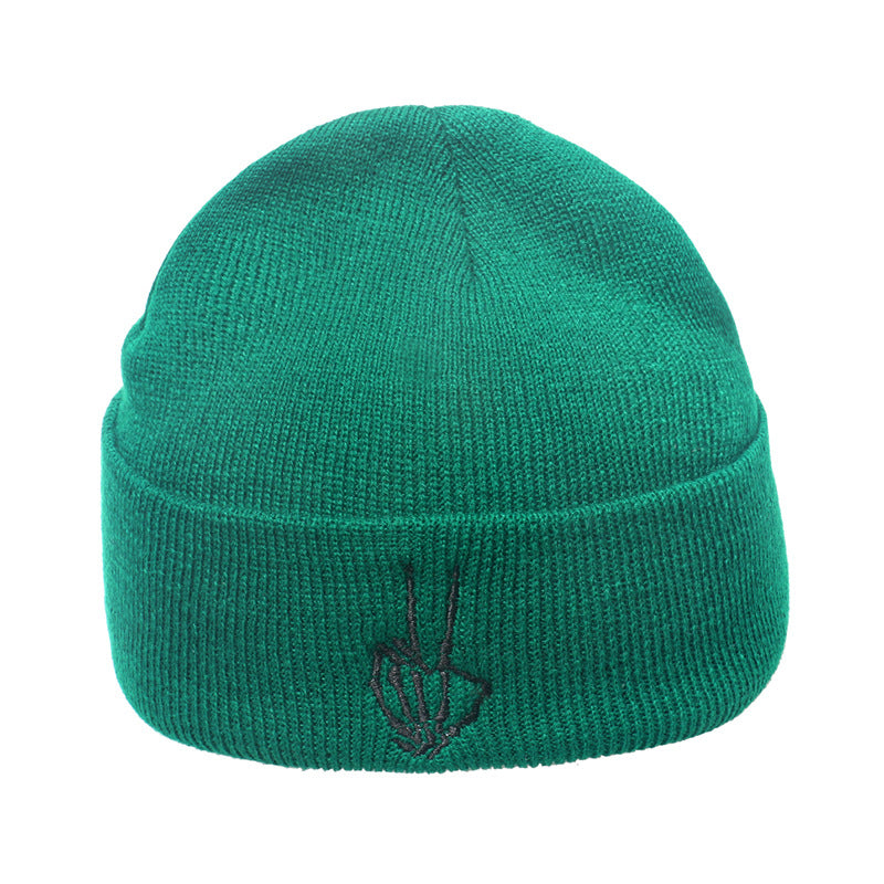 Wholesale Autumn and Winter Brimless Pullover Trend Hip-hop Warm Flame Knitted Hat