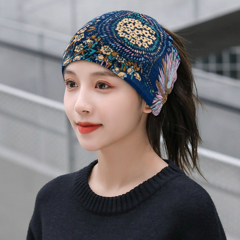 Wholesale Autumn and Winter Cold-proof and Warm Multifunctional Knitted Scarf Pullover Imitation Cashmere Hat