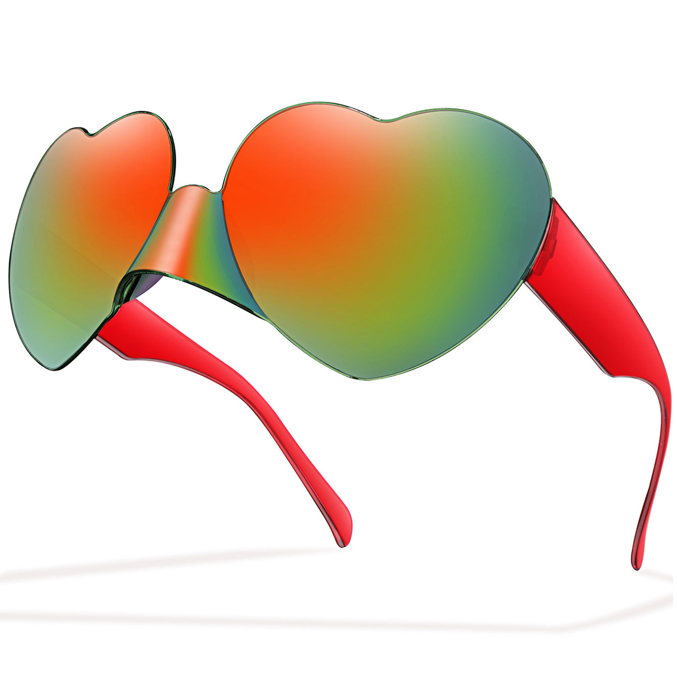 Wholesale Peach Heart Sunglasses Fashionable Candy Color Sunglasses