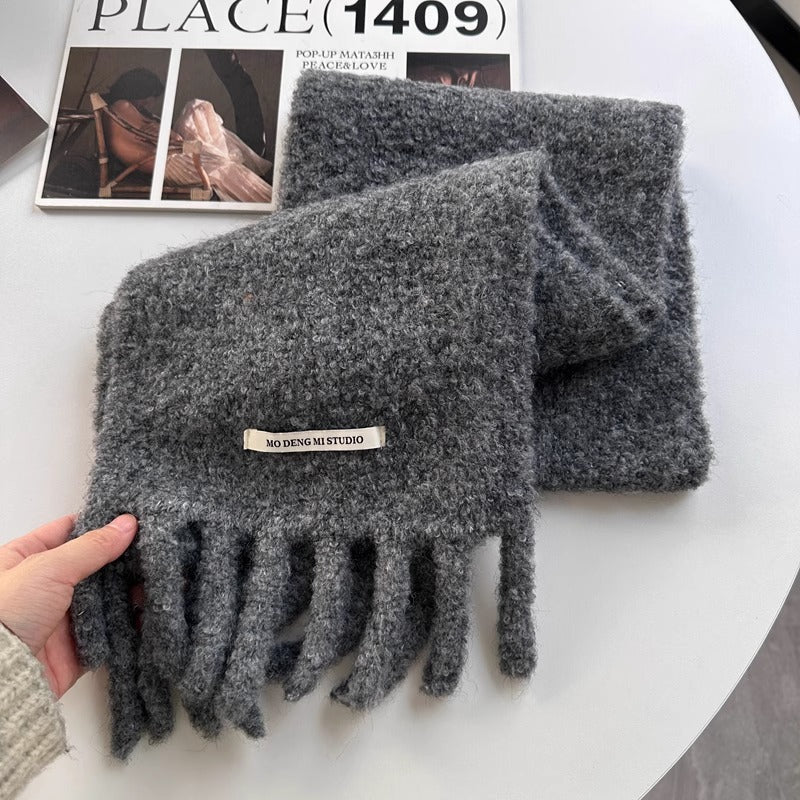 Wholesale Winter Alpaca Thick Fringed Thickened Warm Scarf