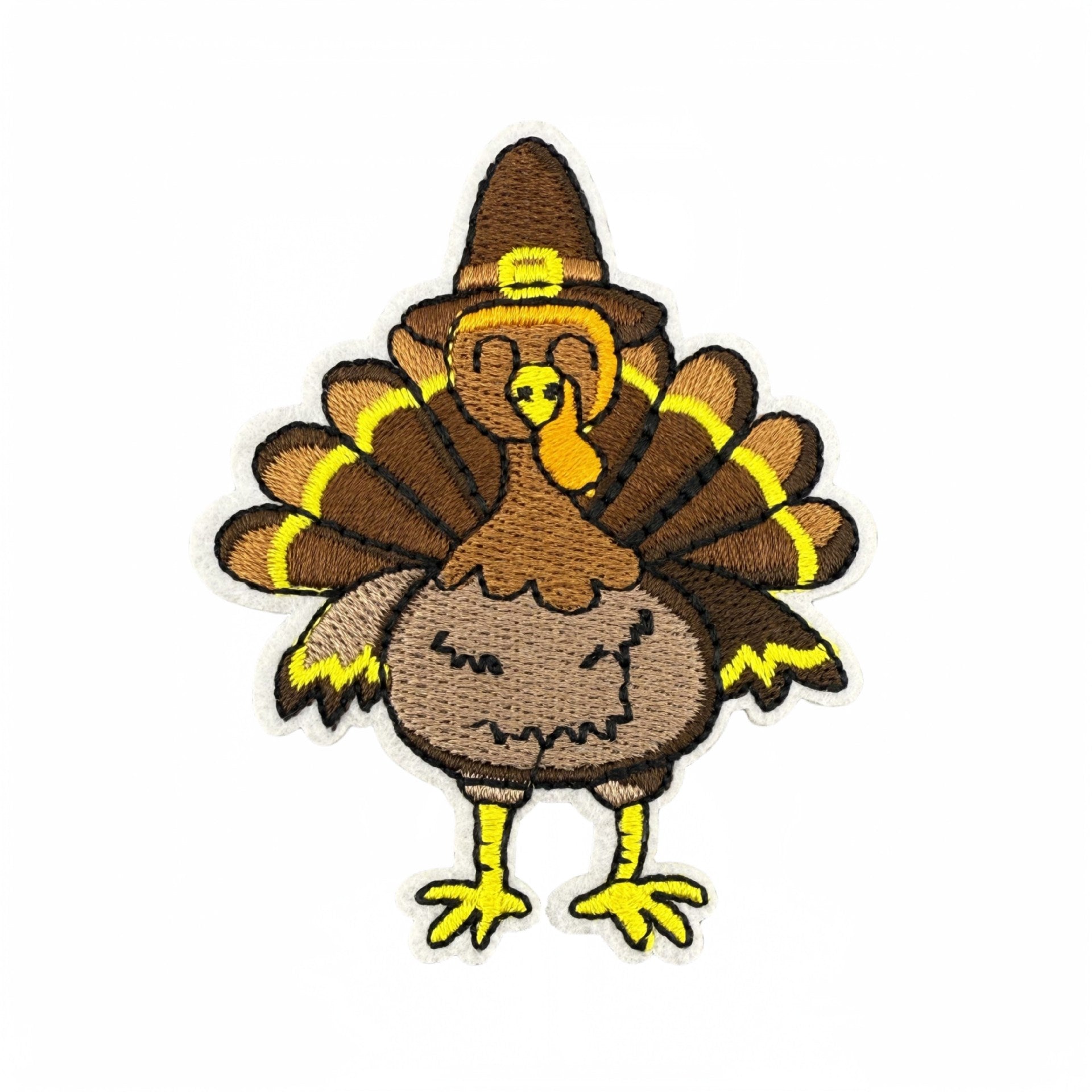 Wholesale Thanksgiving Embroidered Hot Melt Adhesive Patches