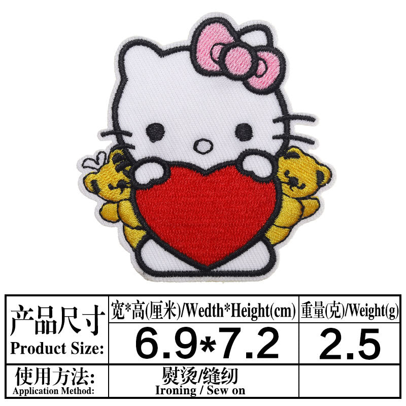 Wholesale DIY patchs cute cat patch children' s clothing bag OLY Exclusive