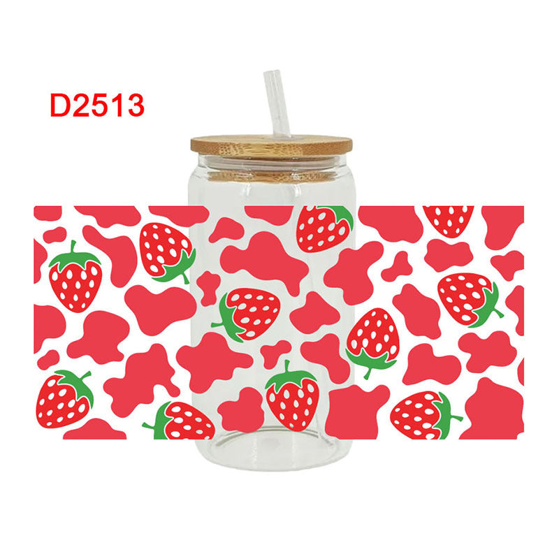 Wholesale UV Transfer Paste Glass Crystal Label Crystal Paste 16OZ UV DTF WRAPS 23cmX11cm