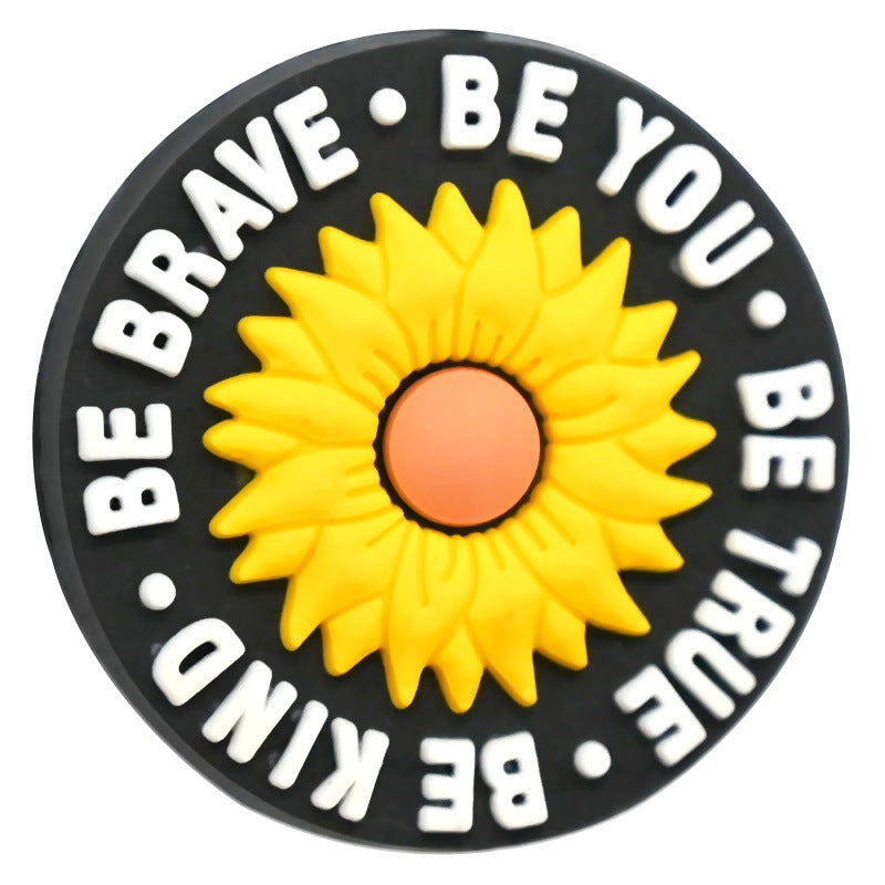 Wholesale  Random 100pcs/pack  Cartoon Sunflower Series Beads