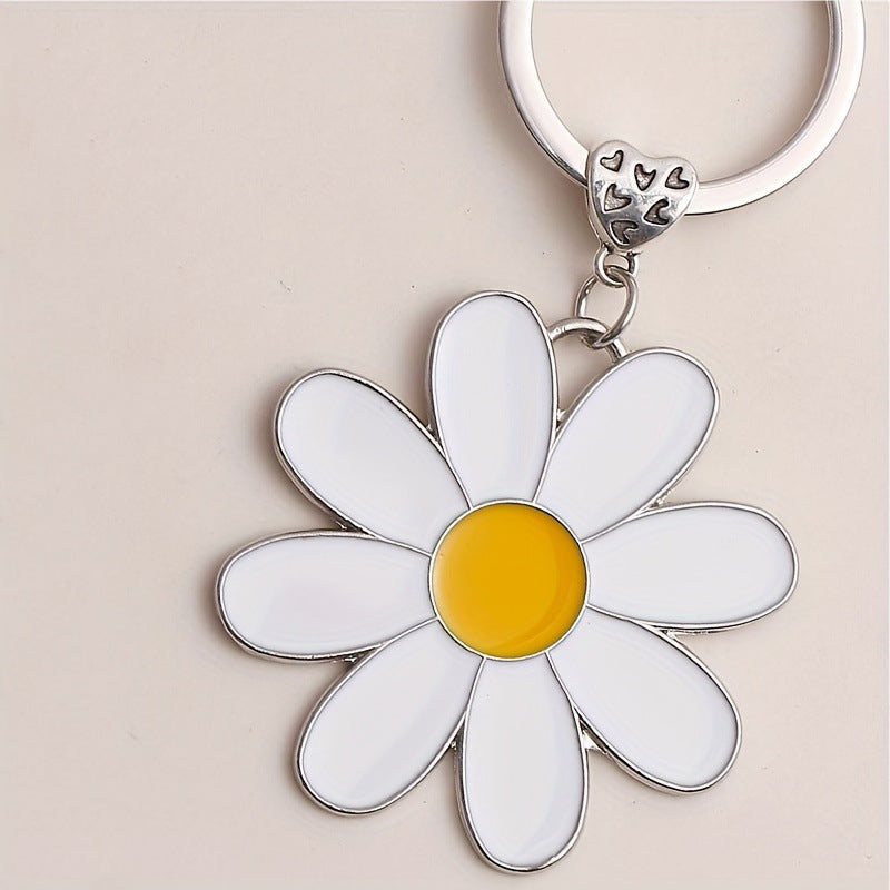 Wholesale Fresh imitation daisy keychain