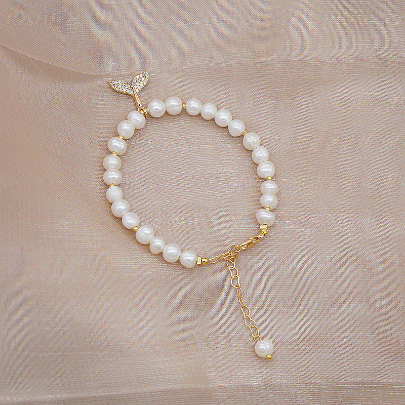 Wholesale of Spring and Summer Fish Tail Pearls Bracelet