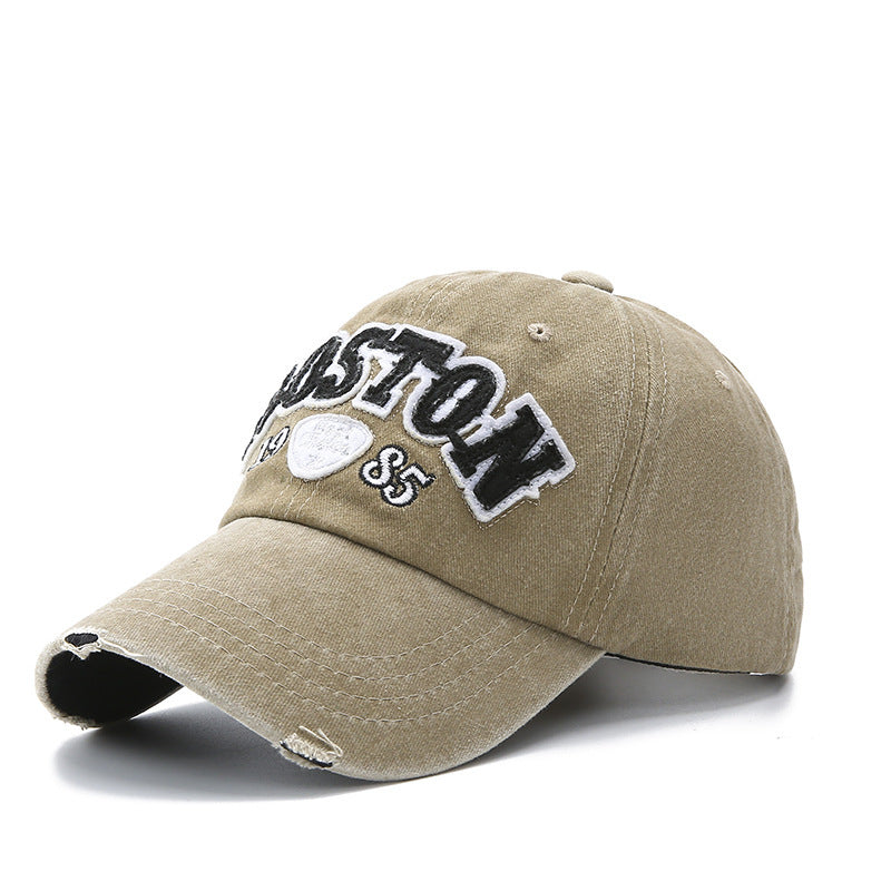 Wholesale Washed Cotton Letter Baseball Caps