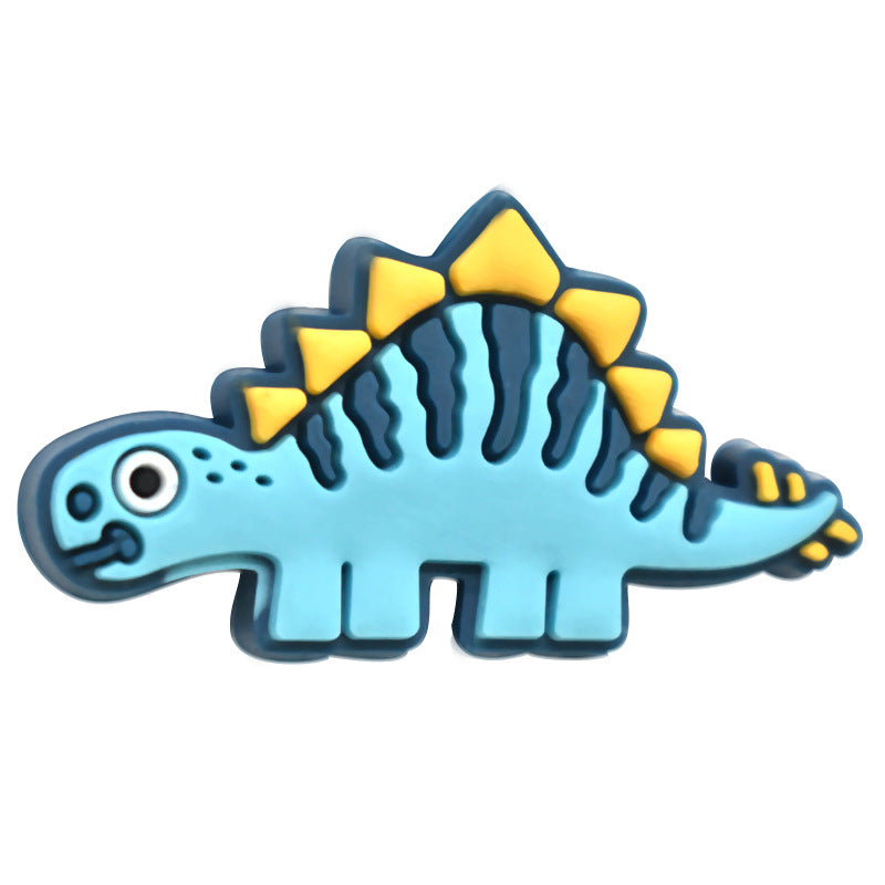 Wholesale 100pcs Cute Dinosaur Series PVC Soft Glue Thick Patch Beads