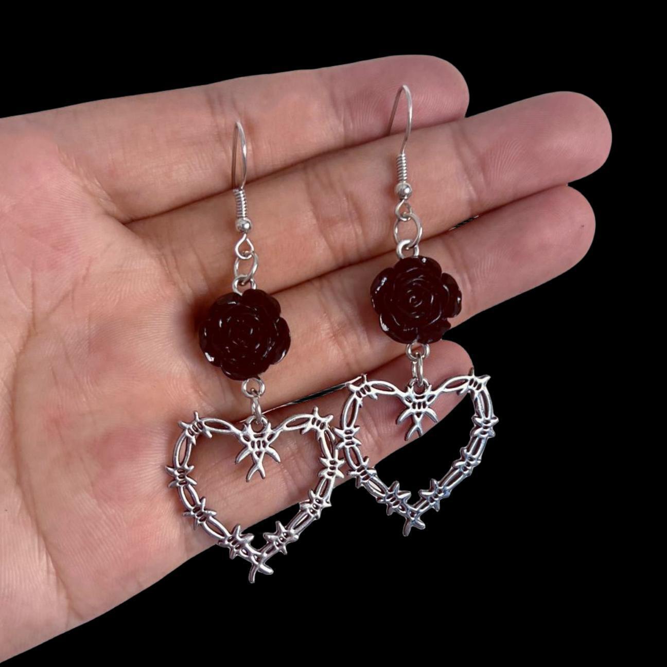 Wholesale  Gothic retro punk bat skeleton butterfly pendant ladies earrings