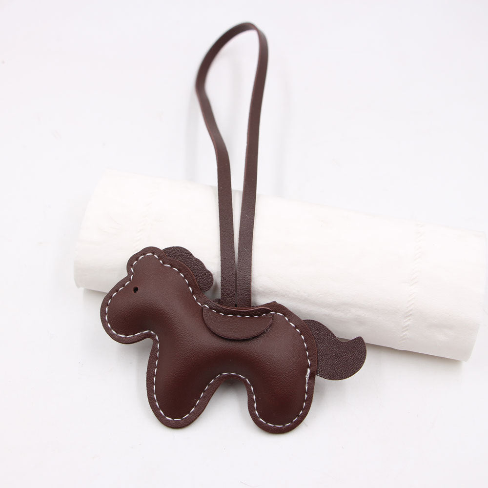 Wholesale Red Artificial Leather Pony Bag Charm Trendy Fashion Accessory For Bags Keys Boutique Resale Gift