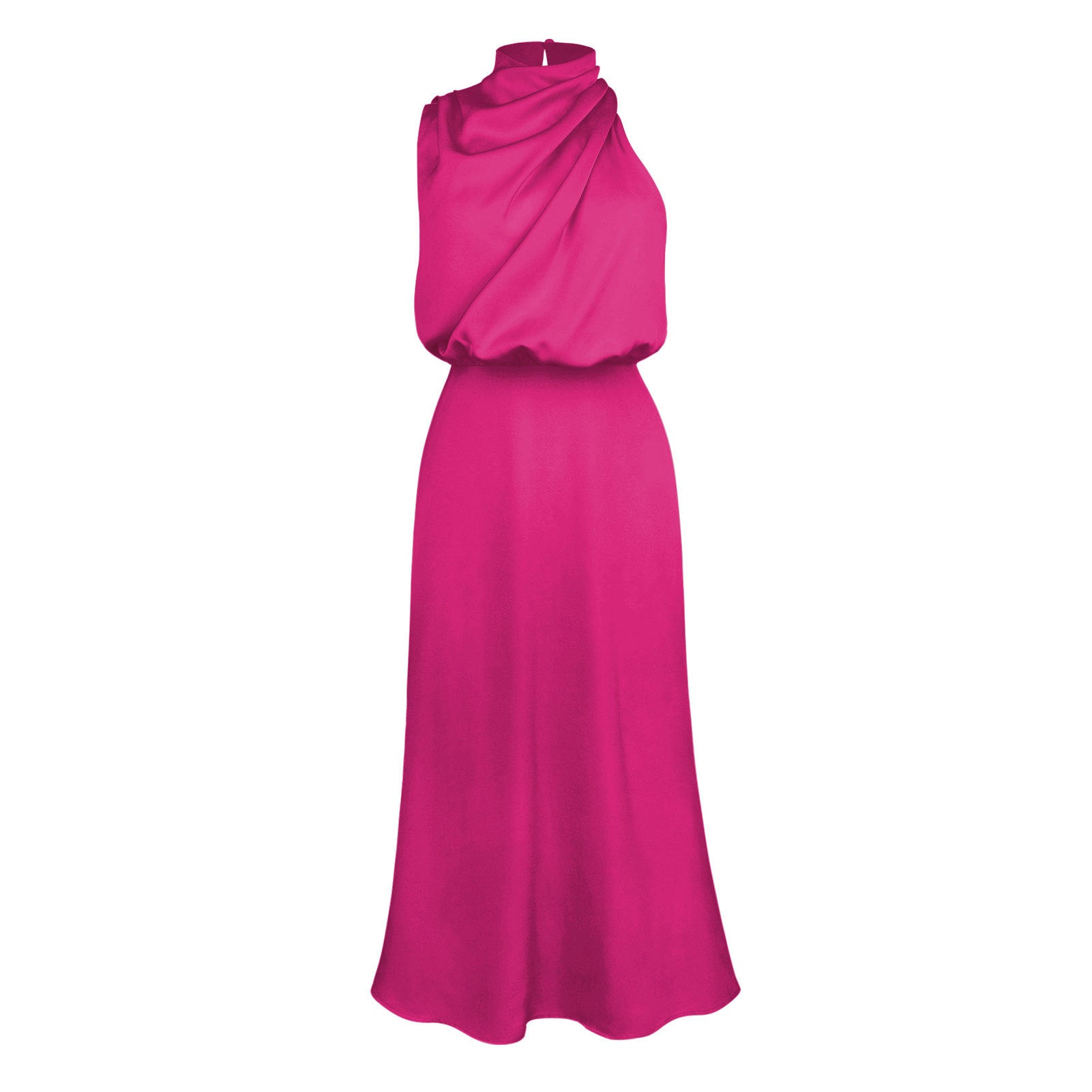 Wholesale  spring and summer hot new high-end satin sleeveless dress elegant