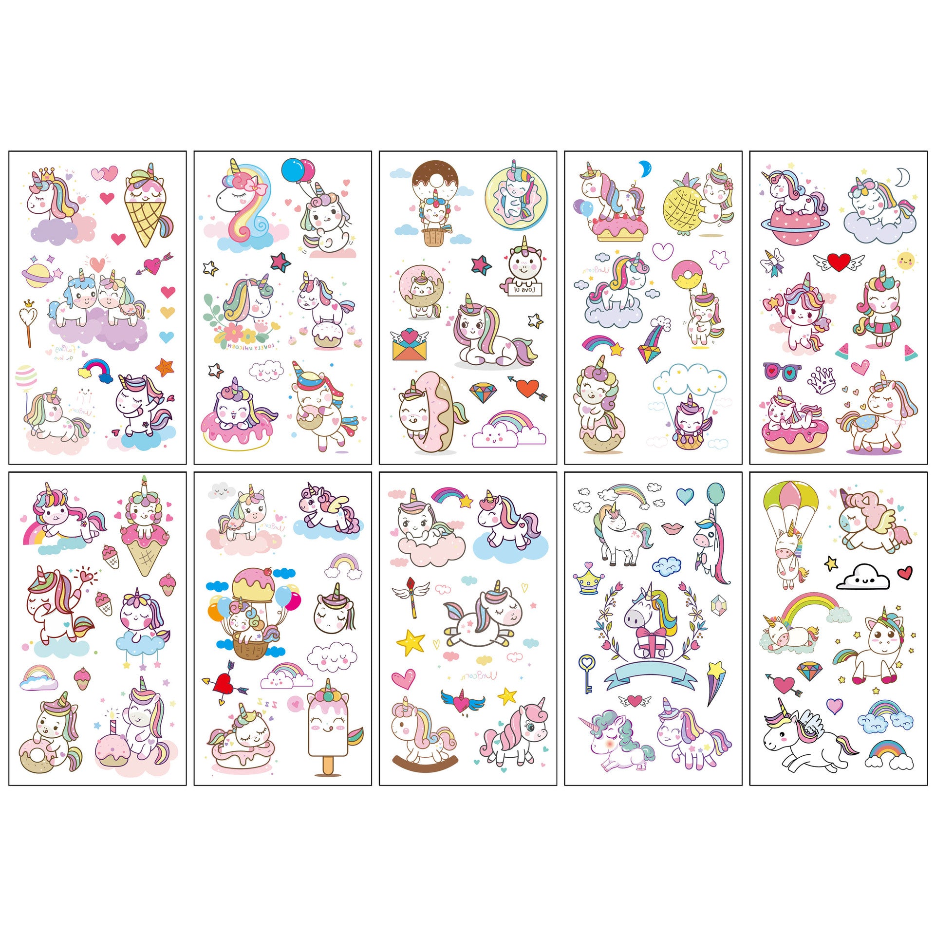 Wholesale 10pcs/sheet Children's cartoon little monster cute tattoo sticker