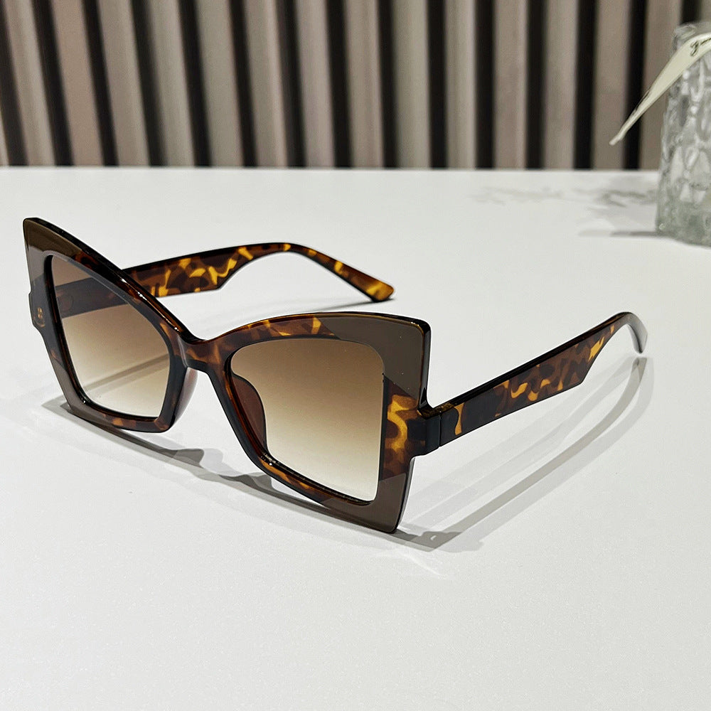 Wholesale Butterfly Cat-eye Colorful Pattern Sunglasses