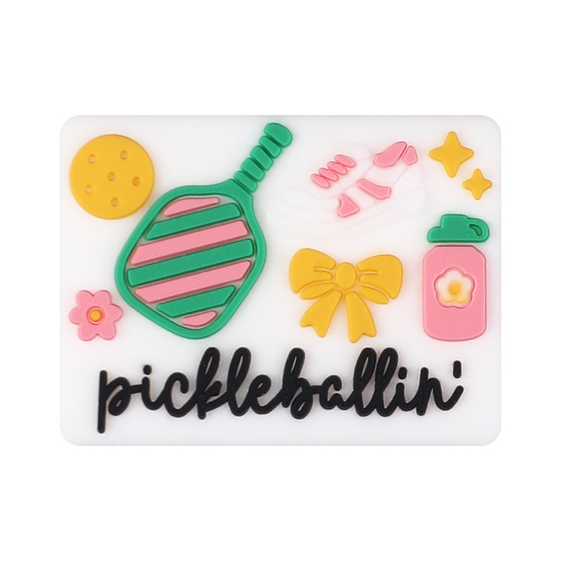 Wholesale 20pcs  Sports silicone beads   Focal Beads