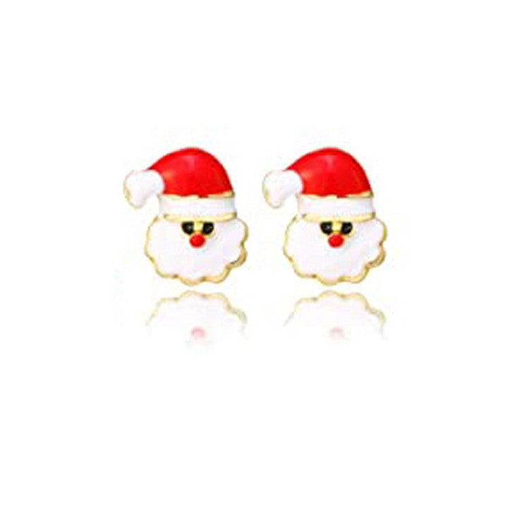 Wholesale Christmas snowflake candy bell reindeer earrings