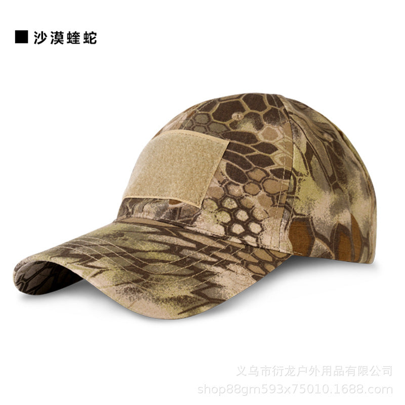 Wholesale Tactical camouflage outdoor python pattern sports Velcro baseball cap for men