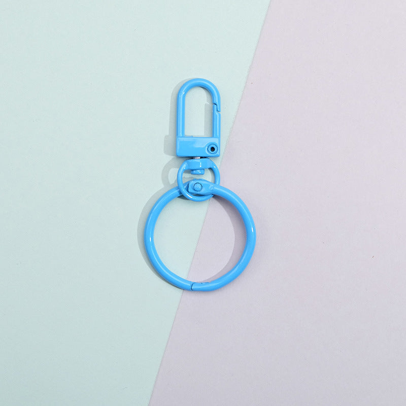 Wholesale Colorful DIY Handmade Material Keychain Metal Accessories