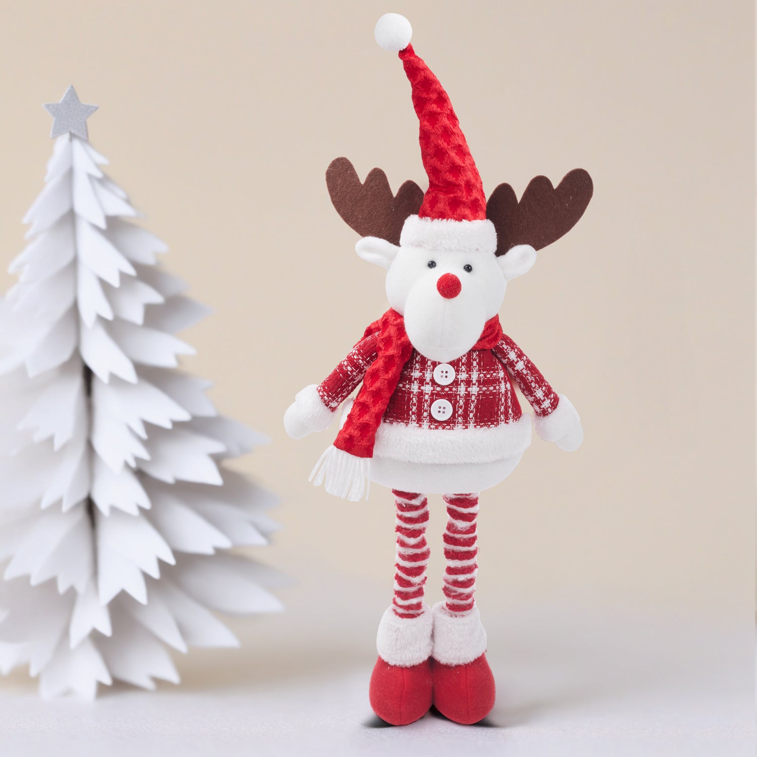 Wholesale Christmas Telescopic Doll Cute Elk Doll Ornaments
