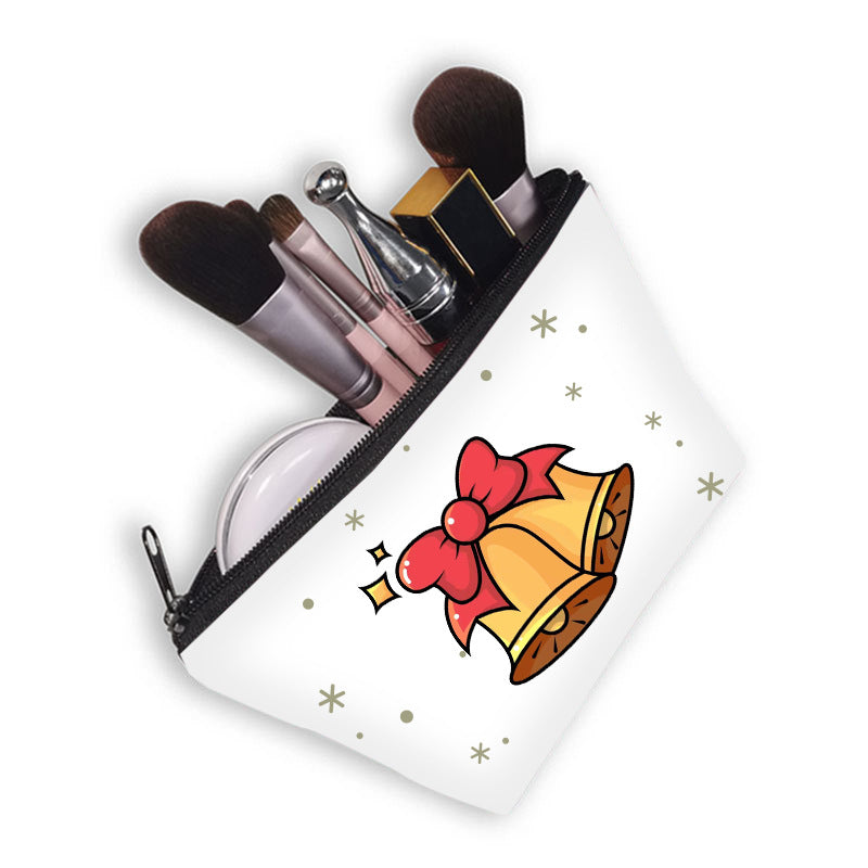 Wholesale Christmas Polyester Makeup Bags, Wash Bags, Storage Bags