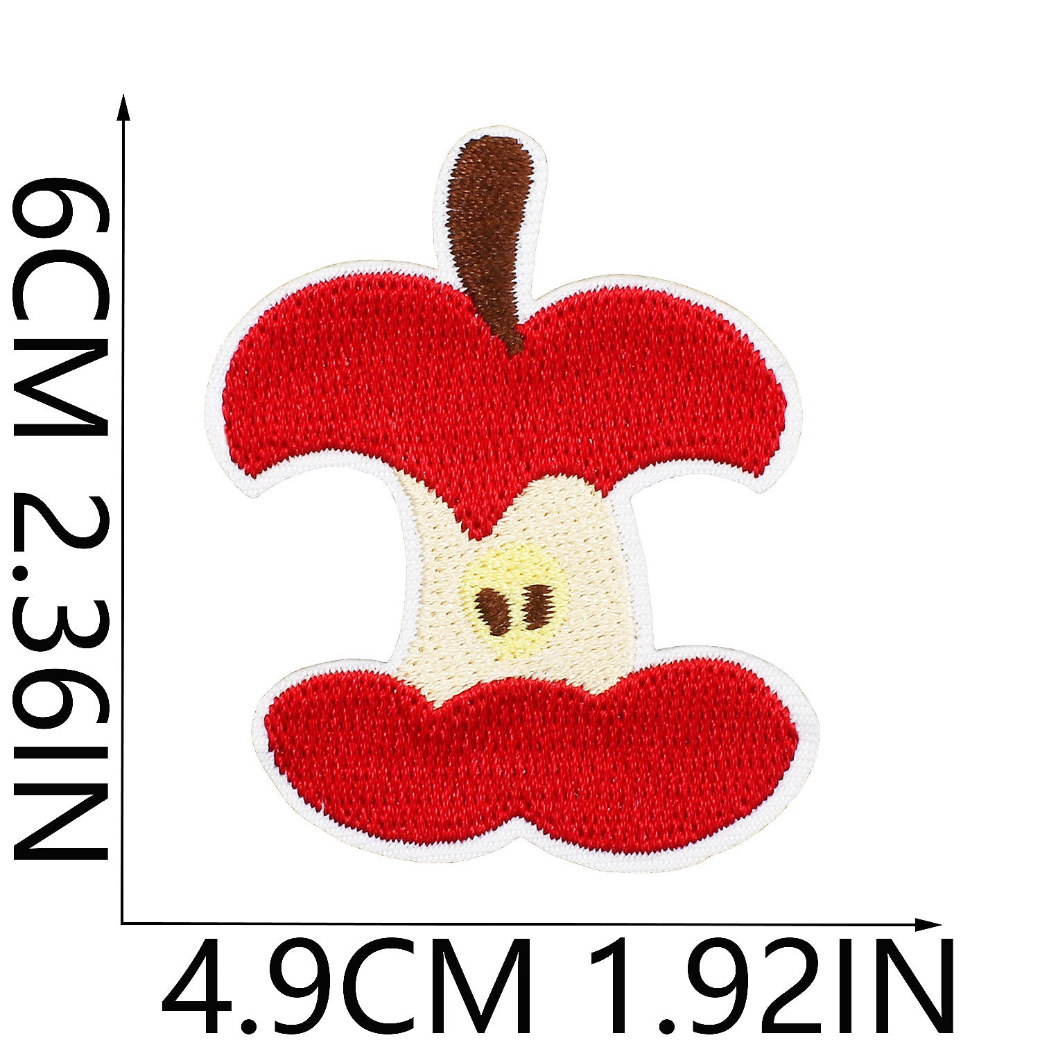 Wholesale Cartoon Apple Embroidered Fabric Patch Apple Cake Patch